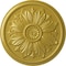Ekena Millwork Kaya Ceiling Medallion (Fits Canopies up to 5 1/4"), Hand-Painted Rich Gold, 23 5/8"OD x 1 1/2"P CM23KARGS - alternate 1